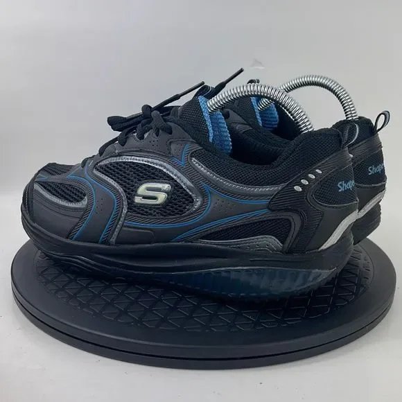 Skechers Shape Ups Black/Blue Walking Comfort Shoes 12320 Women’s Size 9.5 - Picture 7 of 12